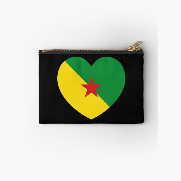 Item preview, French Guiana Flag Heart GF designed and sold by shitpostee.