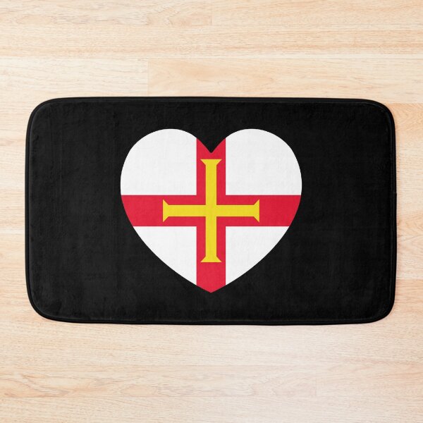 Item preview, Guernsey Flag Heart GG designed and sold by shitpostee.