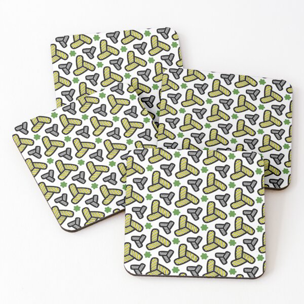 Item preview, Cute Abstract Geometric Scatter Pattern with Green Clovers designed and sold by Sasitee.