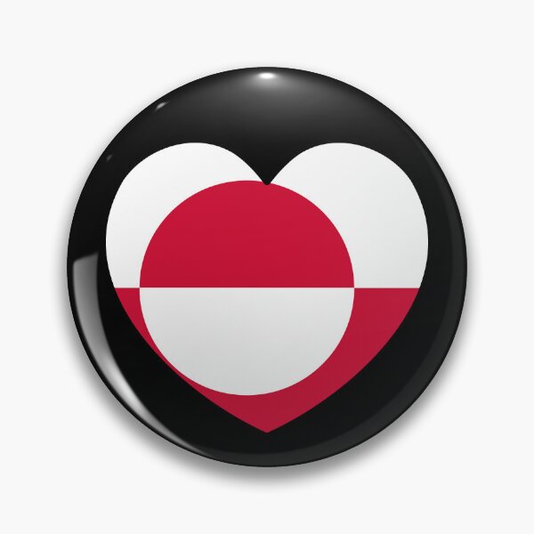 Item preview, Greenland Flag Heart GL designed and sold by shitpostee.