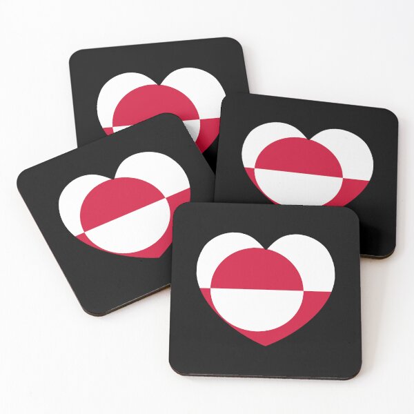 Item preview, Greenland Flag Heart GL designed and sold by shitpostee.