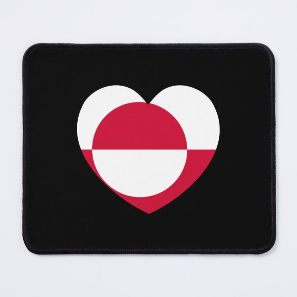 Item preview, Greenland Flag Heart GL designed and sold by shitpostee.