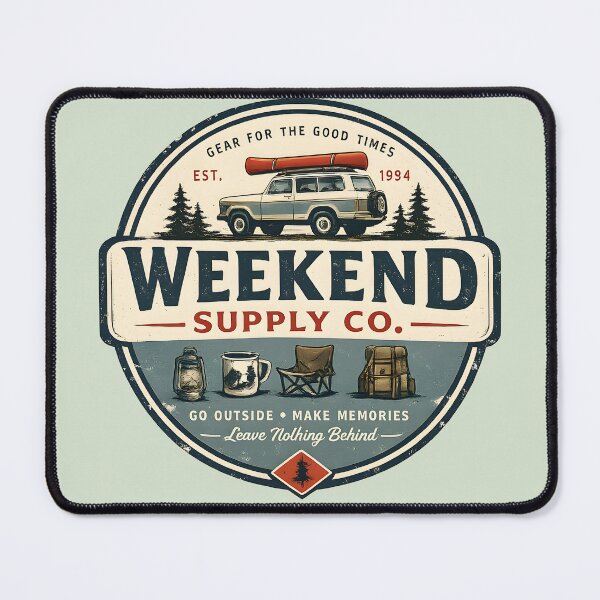 Item preview, Weekend Supply Co. Vintage Outdoor Logo designed and sold by Lizavelle.