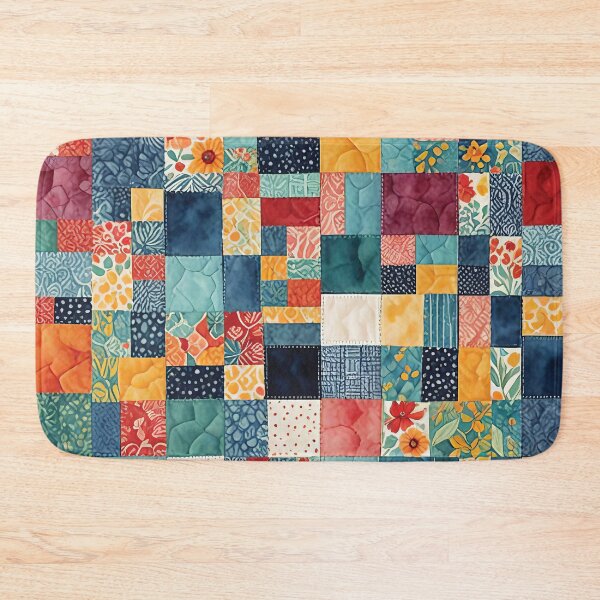 Item preview, Patchwork Quilt Pattern designed and sold by MaverlyShop.
