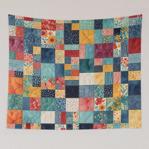 Item preview, Patchwork Quilt Pattern designed and sold by MaverlyShop.
