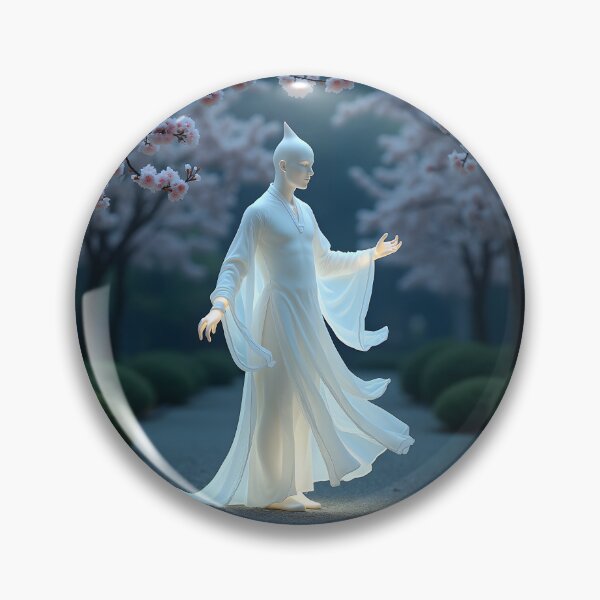 Item preview, The Tai Chi Master of Moonlit Elements: Ethereal Milk Fluid Dynamics Canvas designed and sold by Creative-RE.