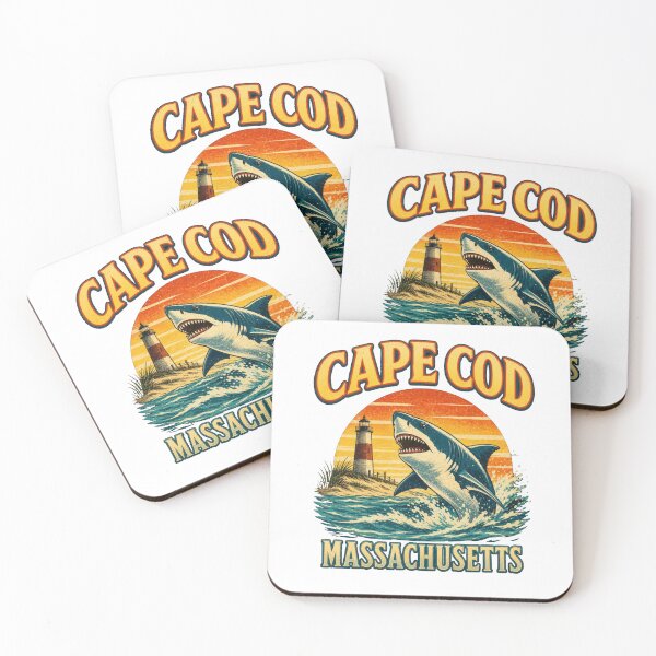 Item preview, Cape Cod Massachusetts Shark Lighthouse Ocean Coast designed and sold by JackCurtis1991.