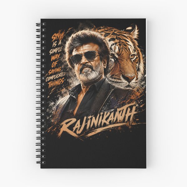 Item preview, Rajinikanth & Tiger | Legendary Style Graphic T-Shirt designed and sold by CRAZYpaterns.