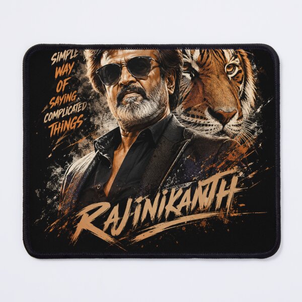 Item preview, Rajinikanth & Tiger | Legendary Style Graphic T-Shirt designed and sold by CRAZYpaterns.