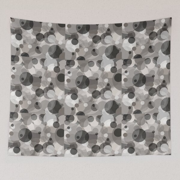 Item preview, Happy Bubble Tiles Black & White designed and sold by TackyTime.
