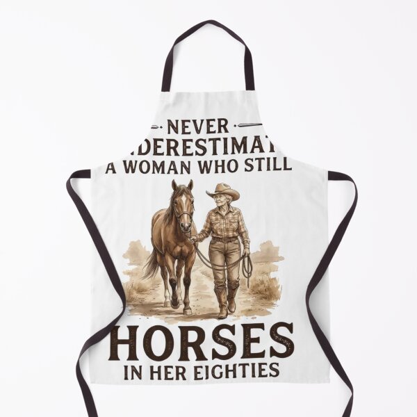 Item preview, Never Underestimate A Woman Who Still Horses In Her Eighties designed and sold by Gbriel3.