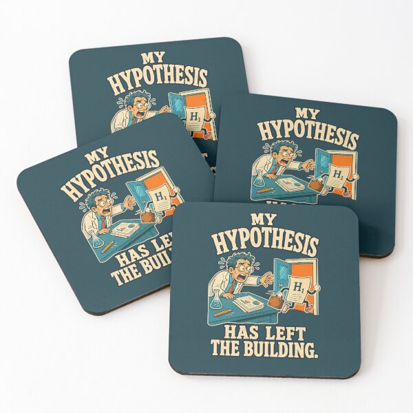 Item preview, My Hypothesis Has Left the Building – Funny Scientist Design designed and sold by Little Chookcha.