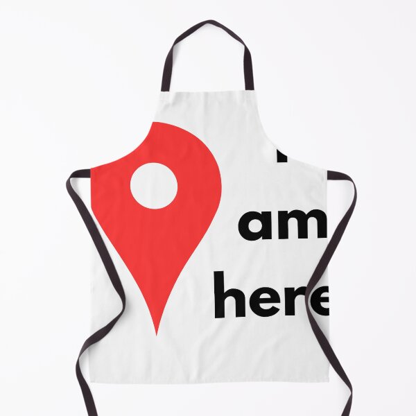 Item preview, I Am Here - Minimal Location Pin Typography Design designed and sold by vibecraft_studio2.