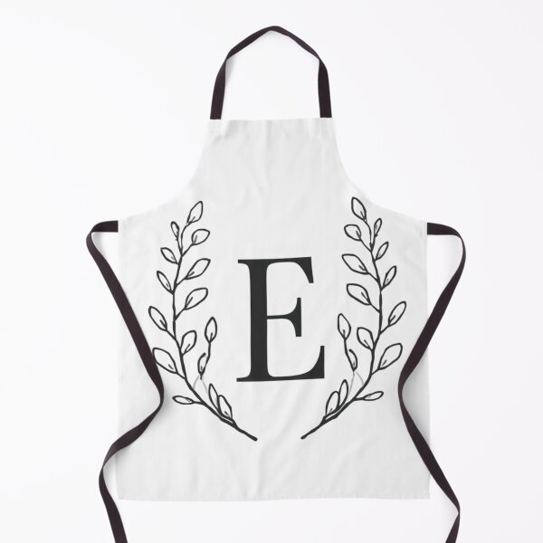 Item preview, Elegant Monogram Initial E Botanical Line Art Minimalist Black & White Classic Design designed and sold by Larams Studio.