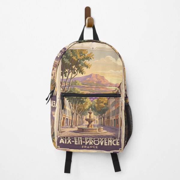 Item preview, Aix-en-Provence France Vintage Travel Poster – Lavender & Sainte-Victoire designed and sold by Bomax121.