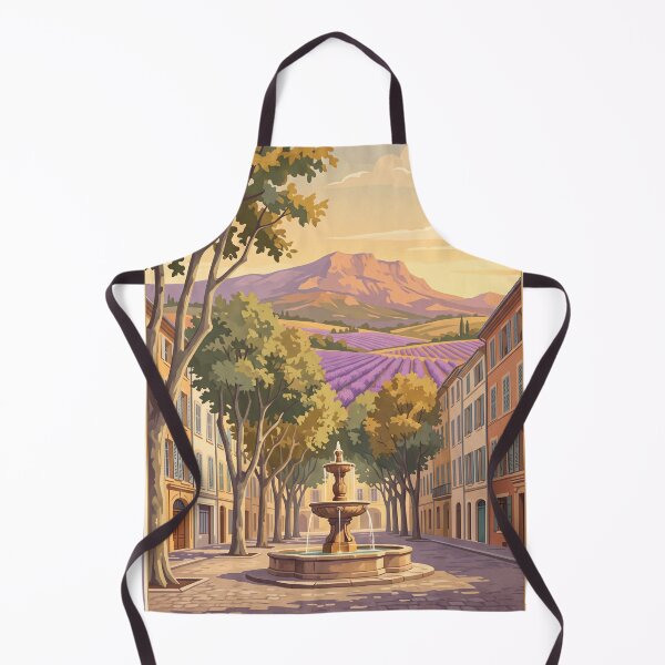 Item preview, Aix-en-Provence France Vintage Travel Poster – Lavender & Sainte-Victoire designed and sold by Bomax121.