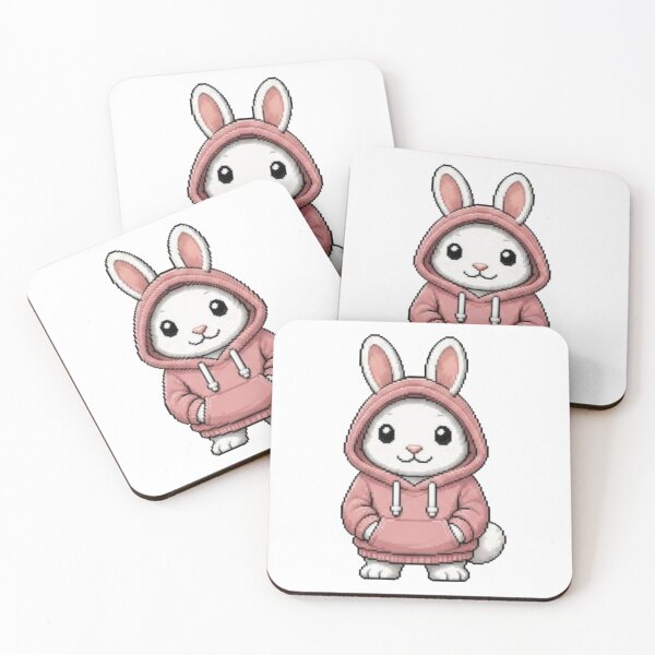 Item preview, Pixel Hoodie Bunny – Cute Retro Pixel Style designed and sold by Icareis-Studios.