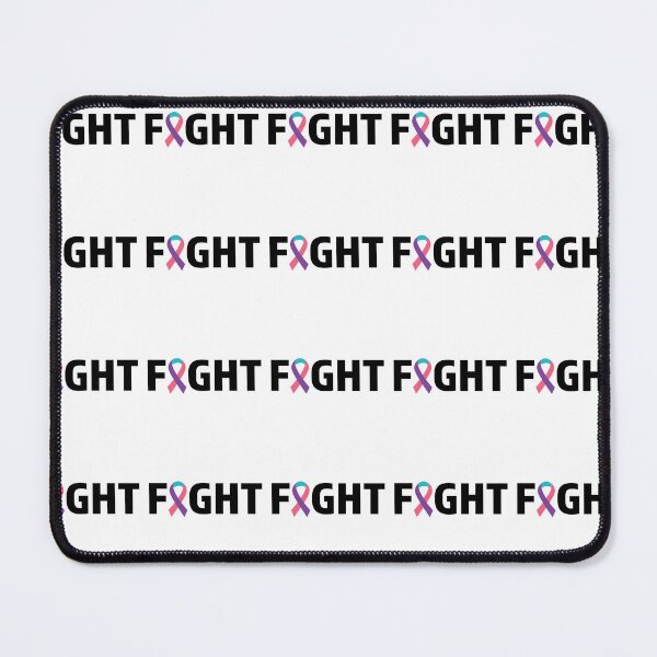 Item preview, Thyroid cancer, fight thyroid cancer, pink purple and teal ribbon designed and sold by BlueDiamond-19.