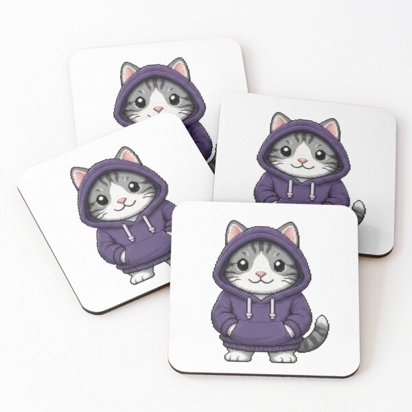 Item preview, Pixel Hoodie Cat – Gamer Pixel Retro Style designed and sold by Icareis-Studios.
