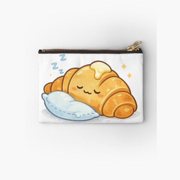 Item preview, Sleepy Croissant Kawaii Sticker | Cute Cozy Bakery Pastry Illustration designed and sold by Sara-Ai.