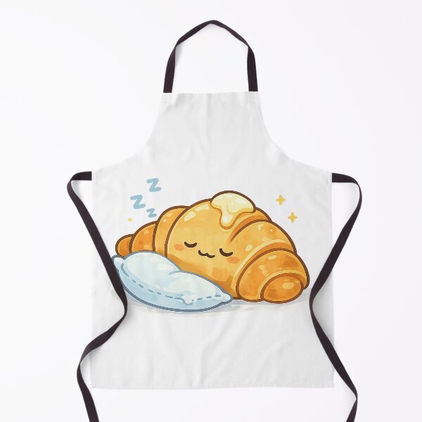 Item preview, Sleepy Croissant Kawaii Sticker | Cute Cozy Bakery Pastry Illustration designed and sold by Sara-Ai.