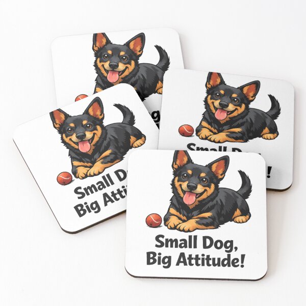 Item preview, Small Dog Big Attitude Lancashire Heeler Funny Dog Lover Design designed and sold by CRAZYpaterns.