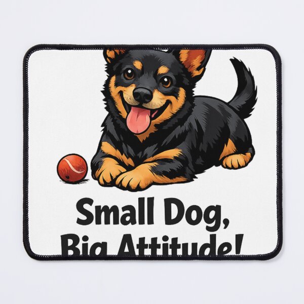 Item preview, Small Dog Big Attitude Lancashire Heeler Funny Dog Lover Design designed and sold by CRAZYpaterns.