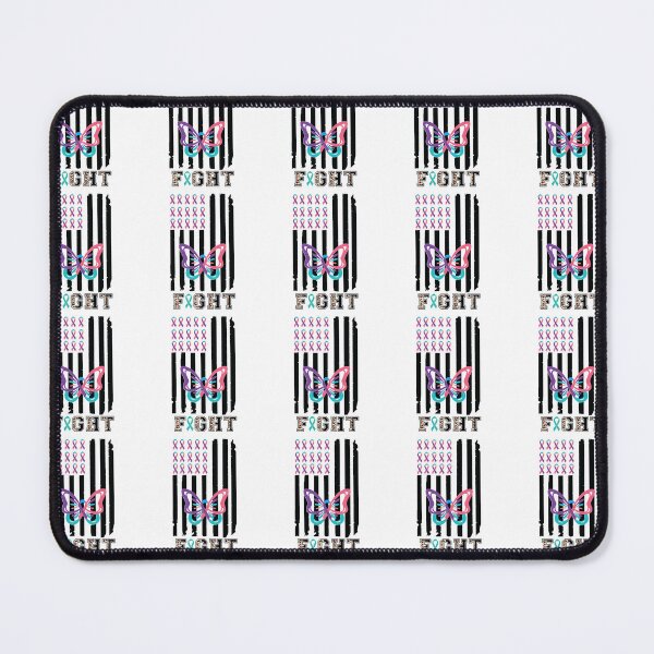 Item preview, Thyroid cancer,thyroid cancer awareness butterfly, fight thyroid cancer, pink purple and teal ribbon designed and sold by BlueDiamond-19.