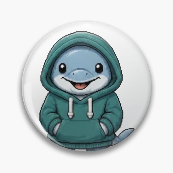 Item preview, Pixel Hoodie Dolphin – Retro Ocean Pixel Style designed and sold by Icareis-Studios.