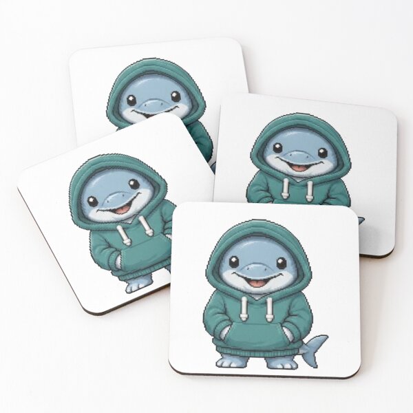 Item preview, Pixel Hoodie Dolphin – Retro Ocean Pixel Style designed and sold by Icareis-Studios.