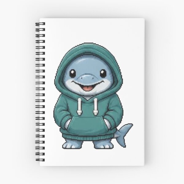 Item preview, Pixel Hoodie Dolphin – Retro Ocean Pixel Style designed and sold by Icareis-Studios.