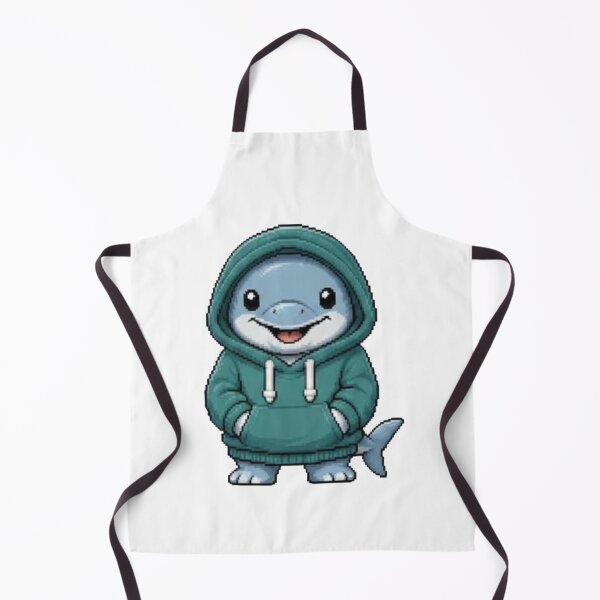 Item preview, Pixel Hoodie Dolphin – Retro Ocean Pixel Style designed and sold by Icareis-Studios.