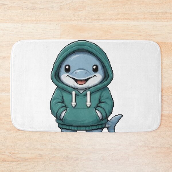 Item preview, Pixel Hoodie Dolphin – Retro Ocean Pixel Style designed and sold by Icareis-Studios.