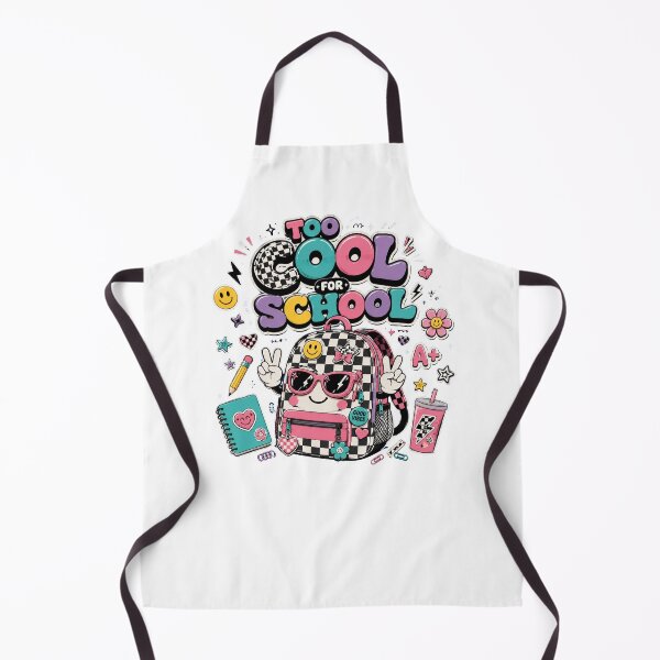 Item preview, Too Cool for School Backpack | Y2K Checkerboard Kawaii Graphic Tee | Retro Back to School Shirt designed and sold by QueenStore-USA.