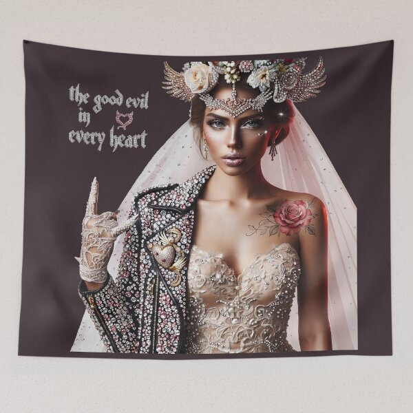 Item preview, Gothic Bride Jacket Rose Tattoo designed and sold by Voodoo Store Paranormal Collections.