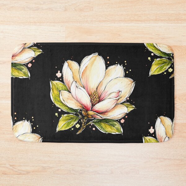 Item preview, Magnolia Watercolor Art – Elegant Botanical Floral Illustration designed and sold by ColorSplash123.
