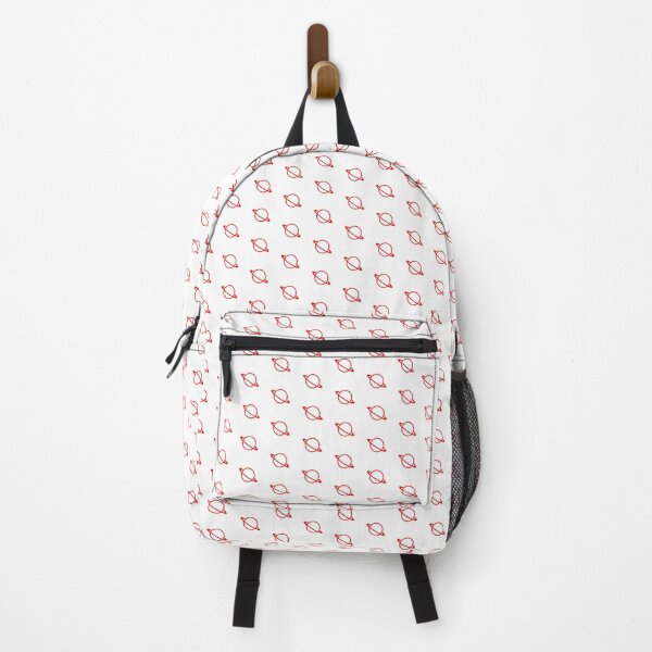 Item preview, Minimalist Red Saturn Ringed Planet Silhouette Graphic designed and sold by pattern-archive.