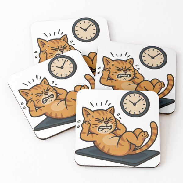 Item preview, Cat Crunch Time Funny Gym Cat – Abs Cat Lover Fitness Design, Funny Workout Gift designed and sold by AYACHI90.