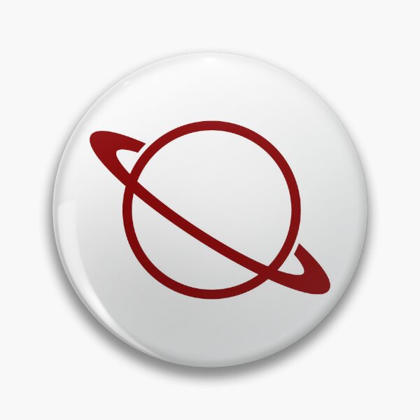 Item preview, Minimalist Dark Red Saturn Ringed Planet Silhouette Graphic designed and sold by pattern-archive.