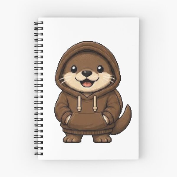 Item preview, Pixel Hoodie Otter – Cozy Retro Pixel Style designed and sold by Icareis-Studios.