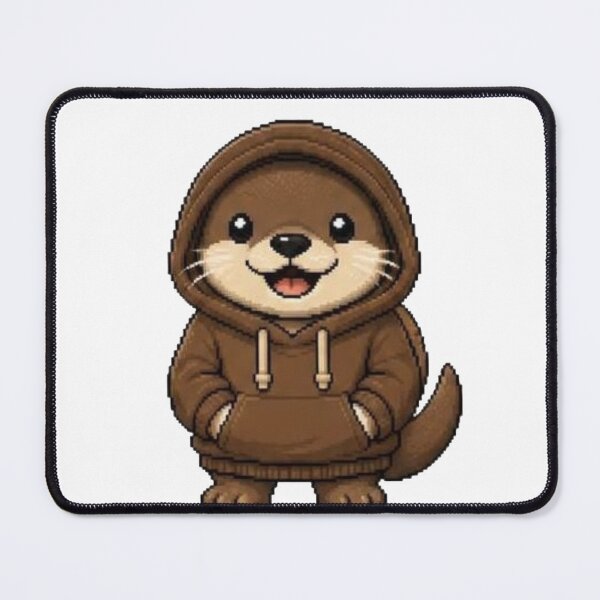 Item preview, Pixel Hoodie Otter – Cozy Retro Pixel Style designed and sold by Icareis-Studios.