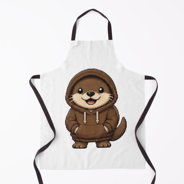 Item preview, Pixel Hoodie Otter – Cozy Retro Pixel Style designed and sold by Icareis-Studios.