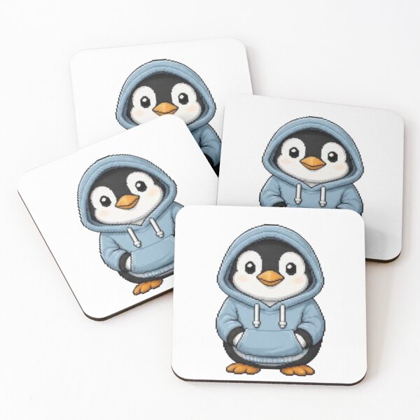 Item preview, Pixel Hoodie Penguin – Retro Pixel Gamer Style designed and sold by Icareis-Studios.