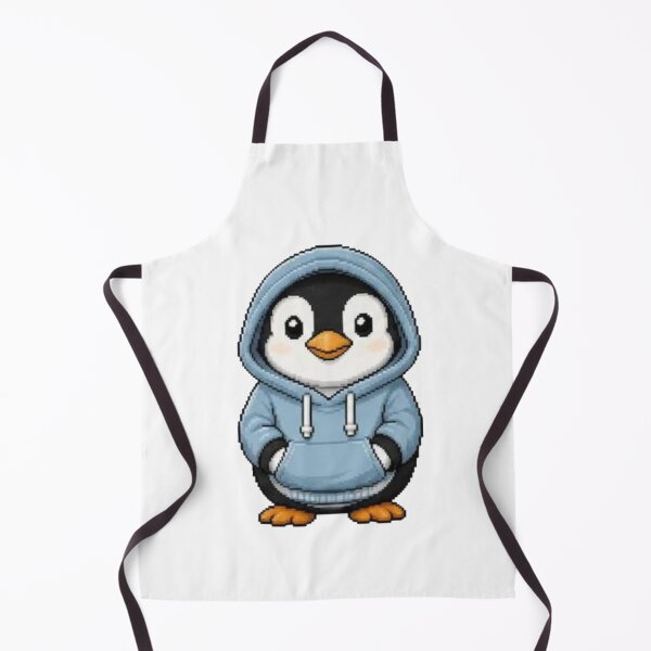 Item preview, Pixel Hoodie Penguin – Retro Pixel Gamer Style designed and sold by Icareis-Studios.