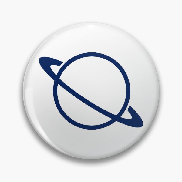 Item preview, Minimalist Navy Blue Saturn Ringed Planet Silhouette Graphic designed and sold by pattern-archive.
