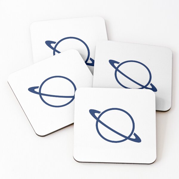 Item preview, Minimalist Navy Blue Saturn Ringed Planet Silhouette Graphic designed and sold by pattern-archive.