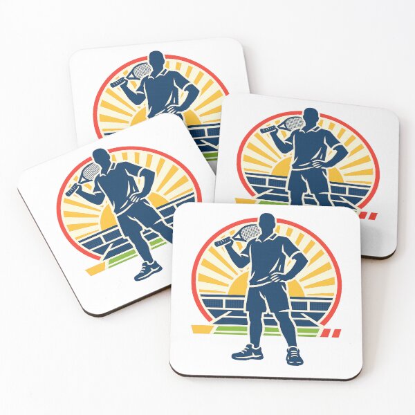 Item preview, Confident Faceless Tennis Player – Retro Minimalist Vector Poster designed and sold by mbmstores.