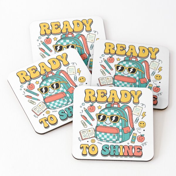 Item preview, Ready to Shine Backpack | Cute Checkerboard School Graphic Tee | Y2K Kawaii Back to School Shirt designed and sold by QueenStore-USA.