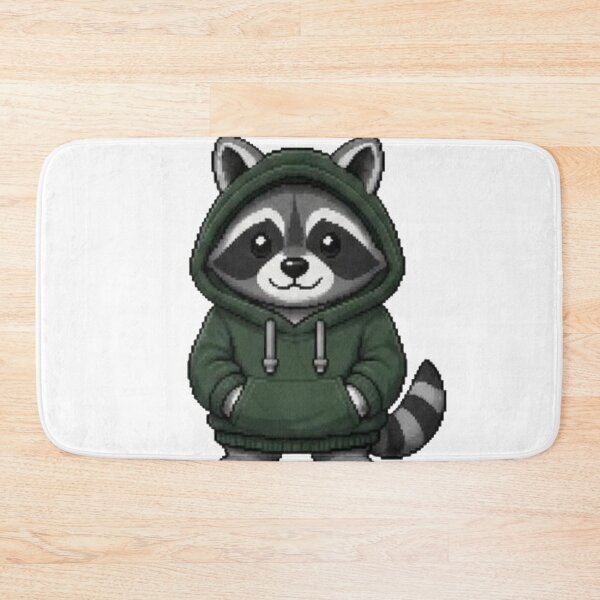 Item preview, Pixel Hoodie Raccoon – Retro Pixel Gamer Style designed and sold by Icareis-Studios.