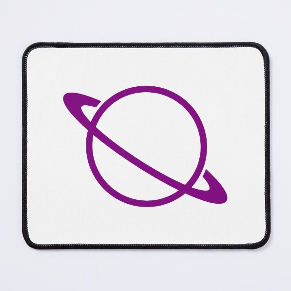Item preview, Minimalist Purple Saturn Ringed Planet Silhouette Graphic designed and sold by pattern-archive.
